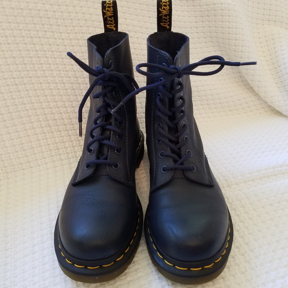 Dr Martens Blue Boots - Size 8